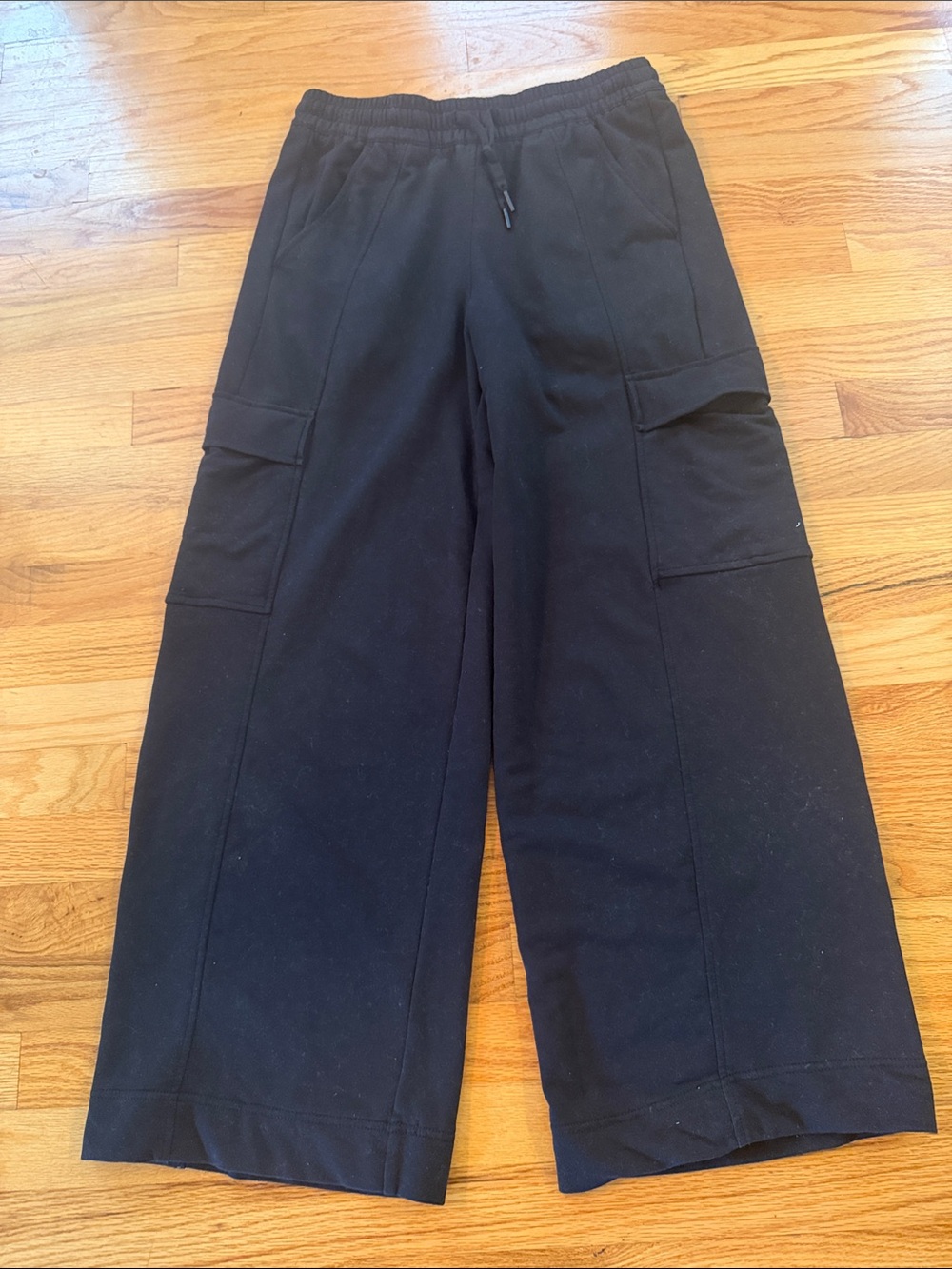 Athleta Wide Leg Black Cargo Sweatpants - See Matching Top also in My Closet